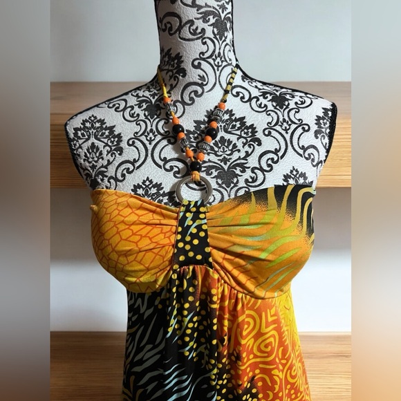 Mesmera maxi Halter Dress Lg - Picture 5 of 9